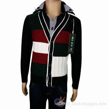 Boys' Cotton Sweater with Collar, Available in Various Sizes, Styles, Colors and Fabrics